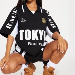 Fashion Nova Black Tokyo Racing Tee
